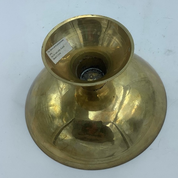 Brass and Enamel Cloisonné Christmas Bells Decorative Footed Bowl - Picture 3 of 4